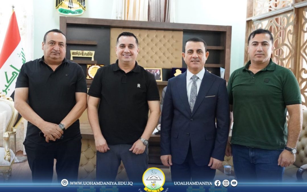 On the occasion of his appointment, the President of the University of Al-Hamdaniya receives congratulatory delegations