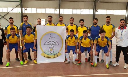 فريق جامعتنا يحقق فوزه الاول في بطولة الجامعات العراقية لخماسي الكرة