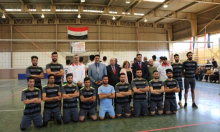 نهائي كرة الطائرة بين جامعة الموصل وجامعة الحمدانية